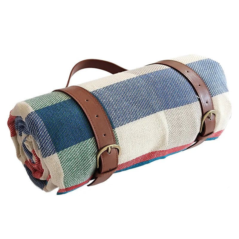 Foldable Waterproof Outdoor Picnic Blanket with Cushioned Padding & Carry Strap for Beach Park Camping | Thomler