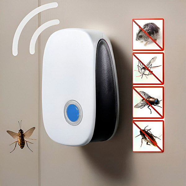 Ultrasonic Pest Repeller for Mosquitoes Mice Ants Roaches | Indoor Electronic Bug Control Device Chemical-Free Non-Toxic | Safe for Kids Pet | Thomler