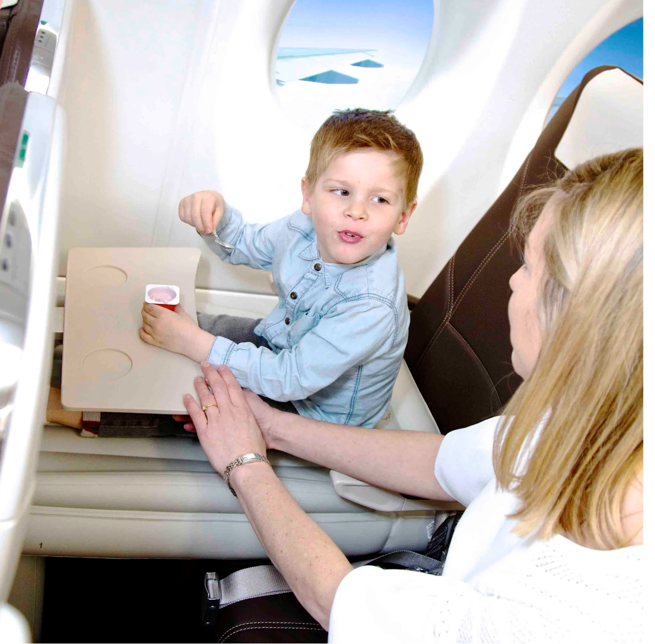Inflatable Airplane Bed PVC 90.0 cm Travel Child Flight Seat Cushion Portable Sleeping Support Family Trips | Thomler