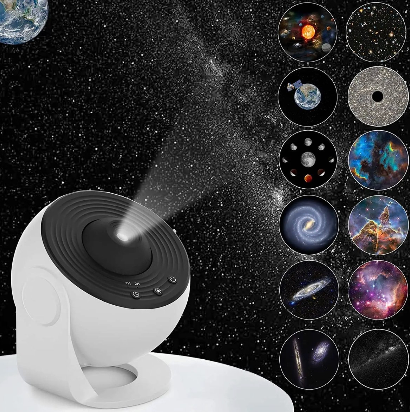 Galaxy Starlight Projector with Remote Control for Bedroom & Living Room | Rotating Nebula Night Sky LED Lamp with Timer & Color Modes | Thomler