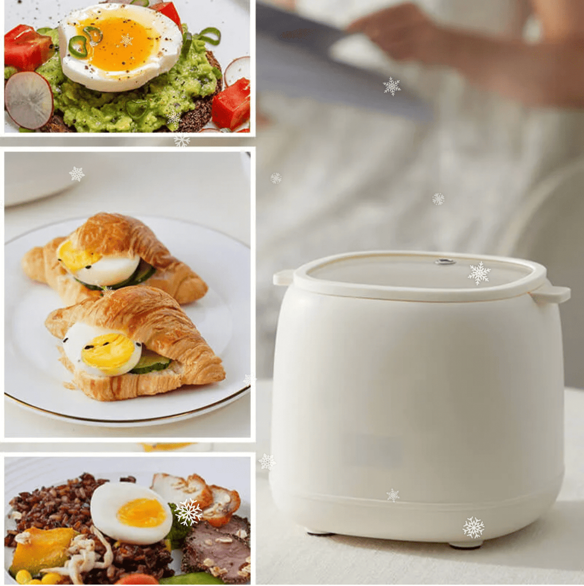 6-Mode Electric Egg Cooker – Automatic Hard Soft Medium Boiled Eggs for Breakfast Meal Prep Quick Kitchen Appliance | Thomler