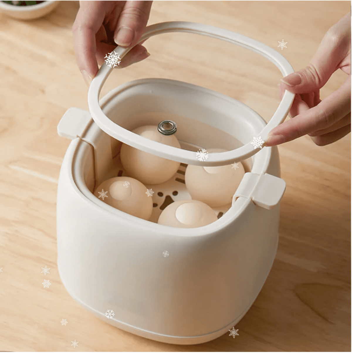 6-Mode Electric Egg Cooker – Automatic Hard Soft Medium Boiled Eggs for Breakfast Meal Prep Quick Kitchen Appliance | Thomler