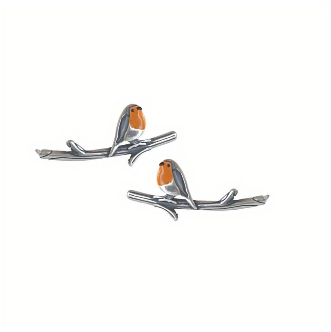 Artisan Bird Earrings in Colored Glass with Sterling Silver Hooks for Women | Thomler