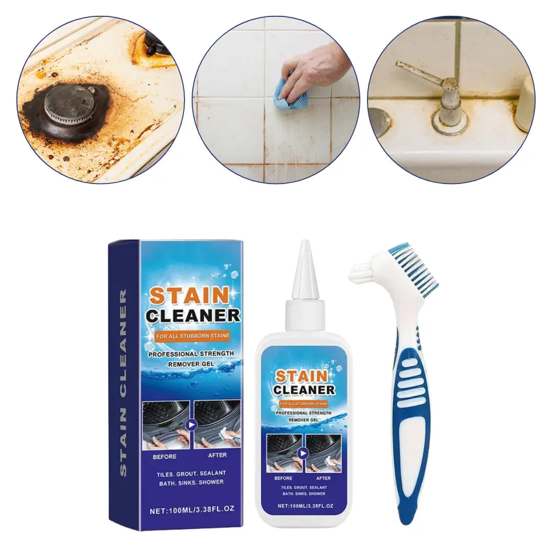 Mould Remover Gel Water Based 100 ml Bathroom Grout Silicone Sealant Tile Cleaner With Precision Brush | Thomler
