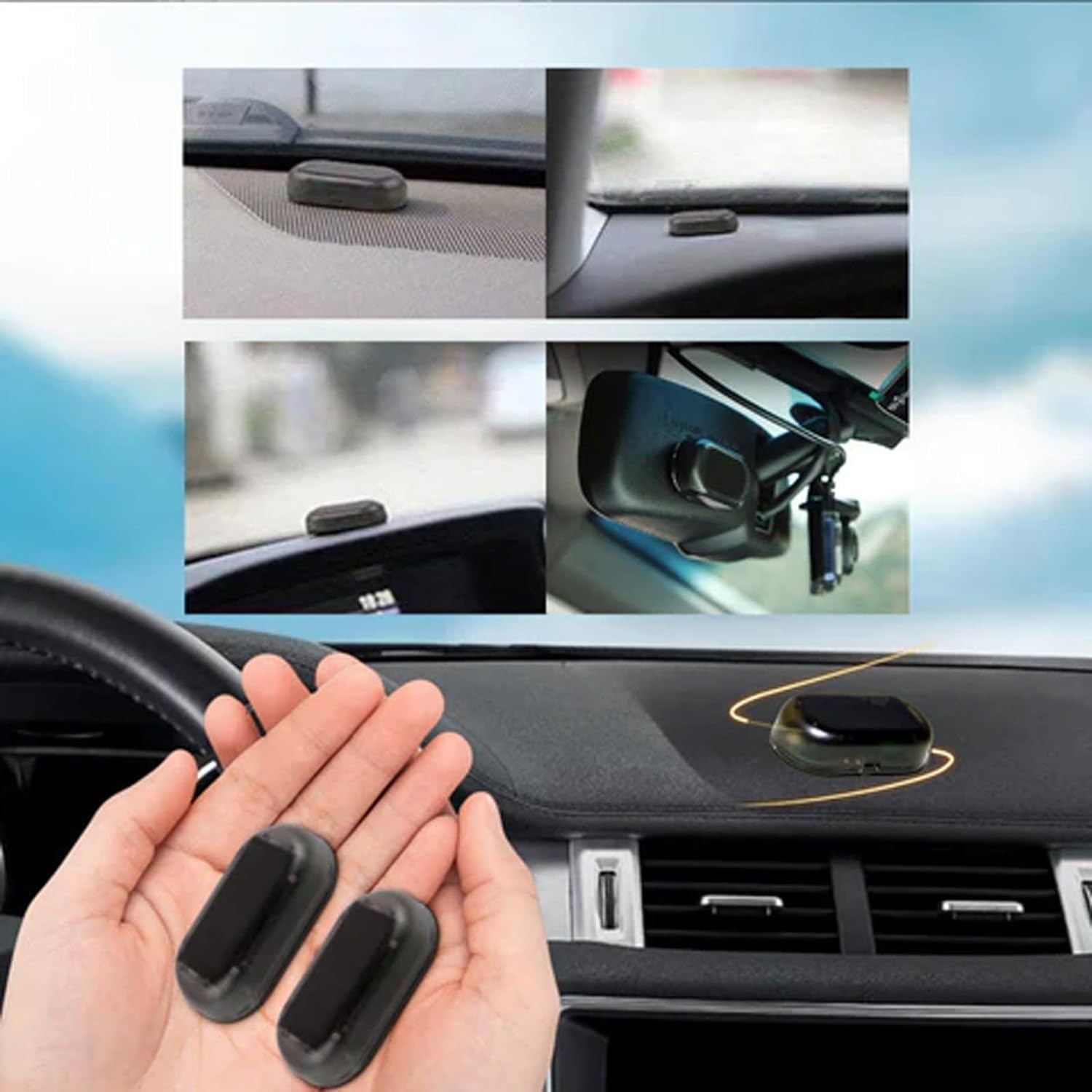Solar-Powered Windshield Ice Remover for Cars Automatic Defrosting Tool Safe Winter Driving Accessories | Thomler
