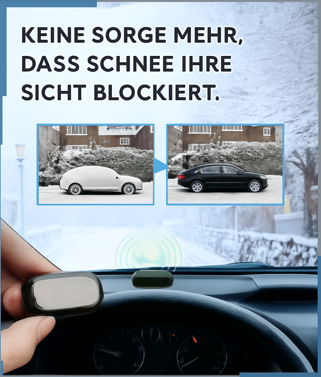 Solar-Powered Windshield Ice Remover for Cars Automatic Defrosting Tool Safe Winter Driving Accessories | Thomler