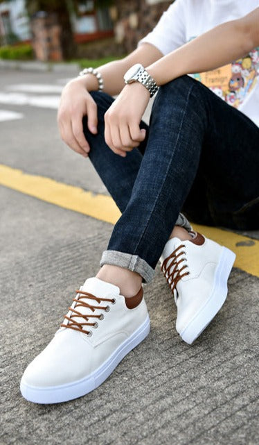 Canvas Sneakers for Men with Platform Sole – Casual Lace-Up Shoes for Work, Weekends & Everyday Wear | Thomler