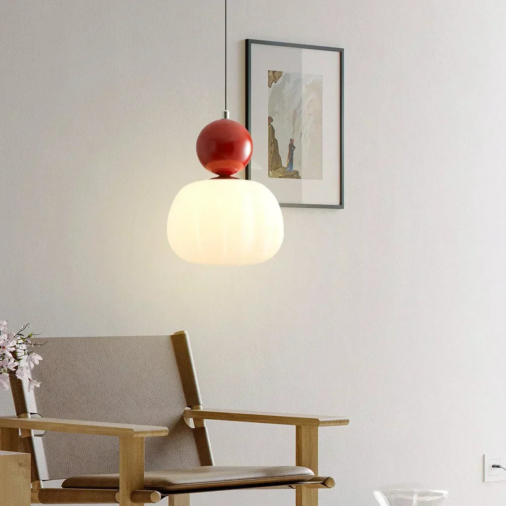 Pendant Light Metal PMMA 16.0 cm Beige Dining Room Living Room Kitchen Hanging Ceiling Lamp Soft Diffused Glow Decorative Sphere | Thomler