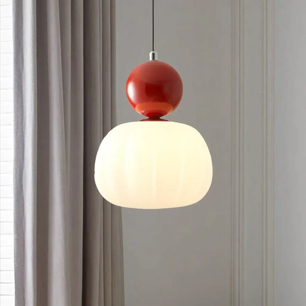 Pendant Light Metal PMMA 16.0 cm Beige Dining Room Living Room Kitchen Hanging Ceiling Lamp Soft Diffused Glow Decorative Sphere | Thomler
