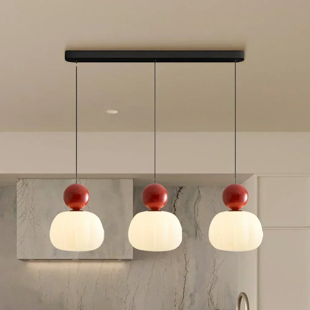 Pendant Light Metal PMMA 16.0 cm Beige Dining Room Living Room Kitchen Hanging Ceiling Lamp Soft Diffused Glow Decorative Sphere | Thomler