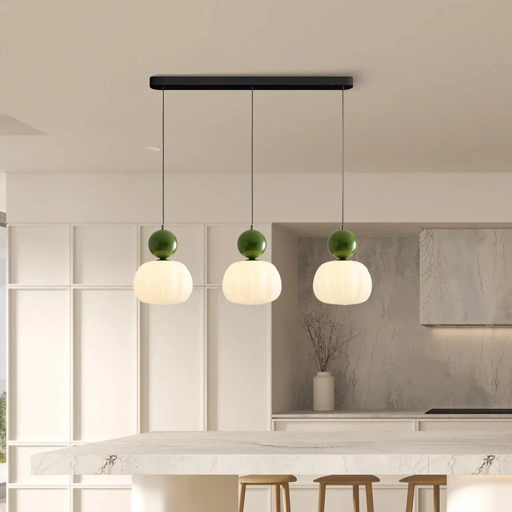 Pendant Light Metal G9 5W 27.6 in Cream Ceiling Dining Room Kitchen Island Hanging Fixture Modern Art Deco Lighting | Thomler