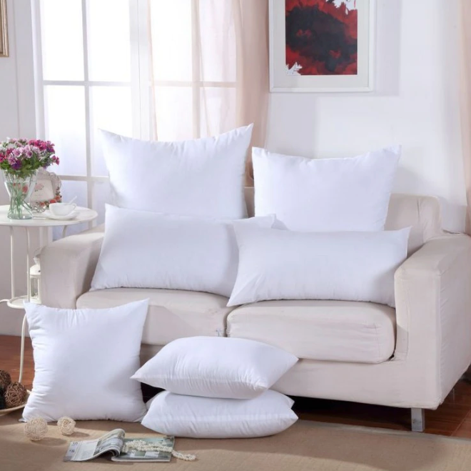 Cushion Insert Polyester Adjustable Filling White Sofa Bed Decorative Inner Pillow | Thomler