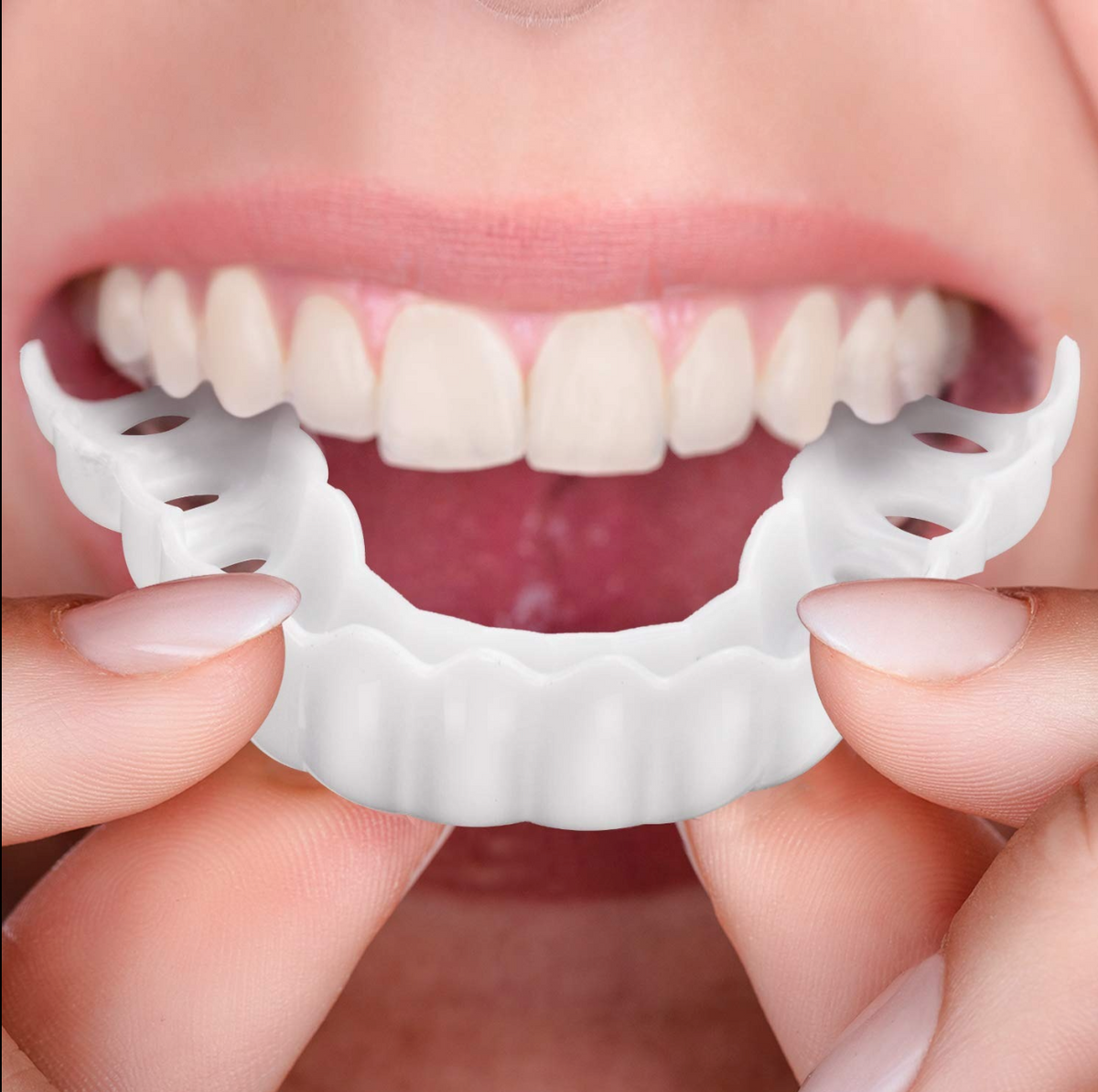 Temporary Cosmetic Teeth Cover Snap-On Upper Veneers Reusable Instant Smile Fix for Adults Comfortable Daily Wear No Dentist Visit Required | Thomler