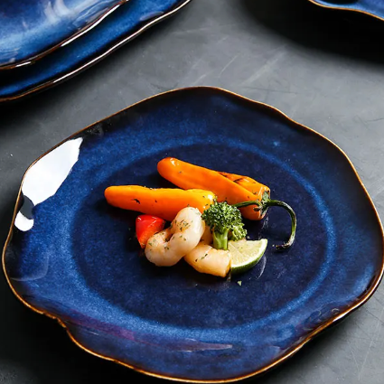 Dinnerware Set Bone China 10.5 in Unique Color Handcrafted Plates for Dining Entertaining Tableware Collection | Thomler