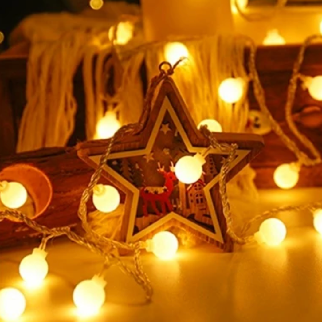 String Lights PVC 20 ft Warm White Indoor Outdoor Decorative Wedding Party Ambiance | Thomler
