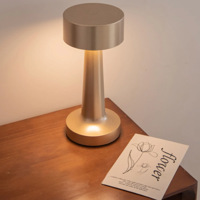Table Lamp Iron 9 in Adjustable Wireless Portable Touch Control Desk Lamp | Thomler
