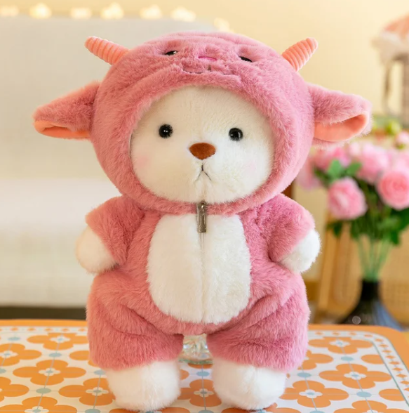 Plush Teddy Bear for Kids | Ultra-Soft Cuddly Stuffed Animal Toy | Comforting Sleep Companion for Toddlers & Children | Nursery Room Decor | Thomler