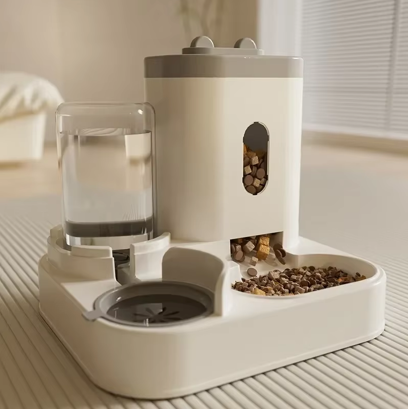 Pet Feeder 2300 ml Food Capacity With 1.0 L Water Dispenser For Cats Small Dogs Automatic Feeding Station Hydration Bowl | Thomler