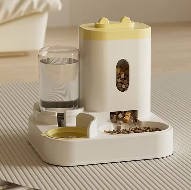 Pet Feeder 2300 ml Food Capacity With 1.0 L Water Dispenser For Cats Small Dogs Automatic Feeding Station Hydration Bowl | Thomler