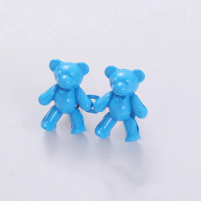 Adjustable Waist Clip Pin with Bear Design for Jeans Dresses Pants Quick Cinch No-Sew Removable Clothing Fastener Alloy | Thomler