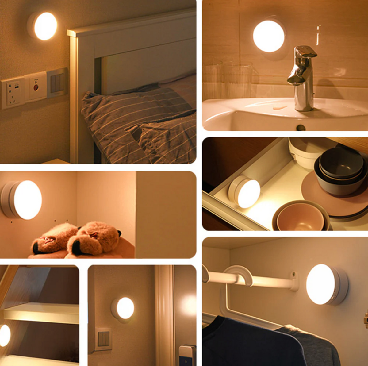 LED Motion-Activated Swivel Sconce for Hallways & Closets | Thomler
