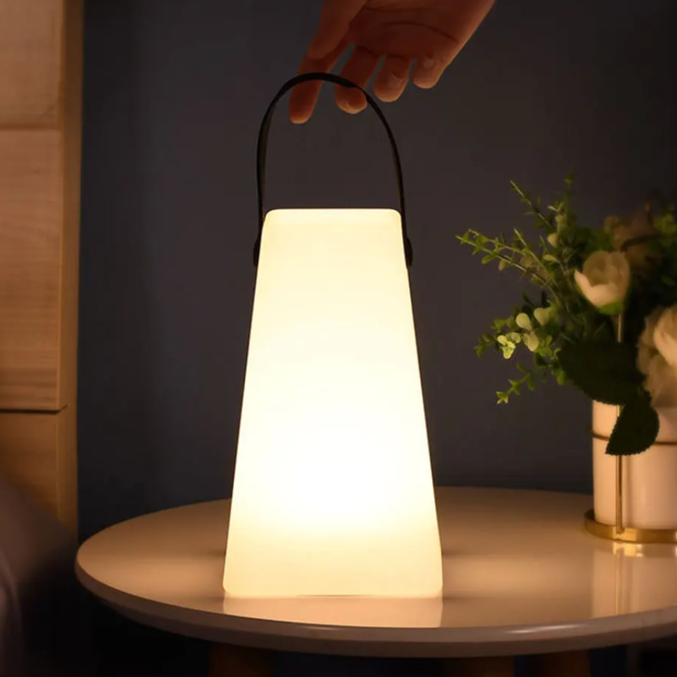 Outdoor Table Lamp Waterproof ABS LED 8 Colors 10 in Portable Patio Garden Lighting With Remote USB Rechargeable | Thomler