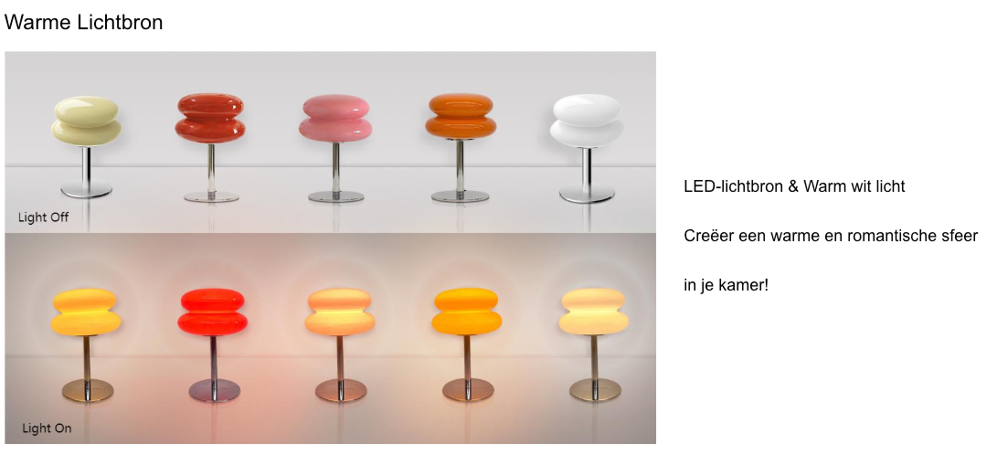Table Lamp Glass 28.0 cm Orange Ambient Lighting Bedroom Bedside Reading Light Dimmable USB Desk Lamp | Thomler