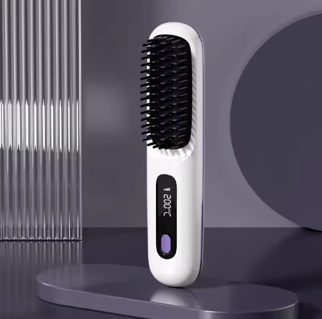 Heated Styling Brush for Short Hair & Bangs – One-Step Drying & Volumizing Tool for Quick Morning Styling | Thomler