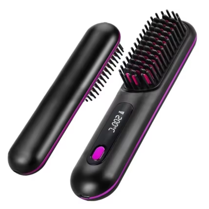 Heated Styling Brush for Short Hair & Bangs – One-Step Drying & Volumizing Tool for Quick Morning Styling | Thomler