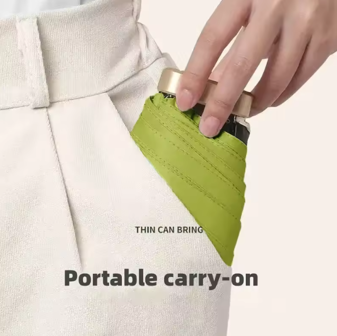 Pocket Umbrella with UV Protection – Compact Travel-Size Sun & Rain Shield for Everyday Carry | Thomler