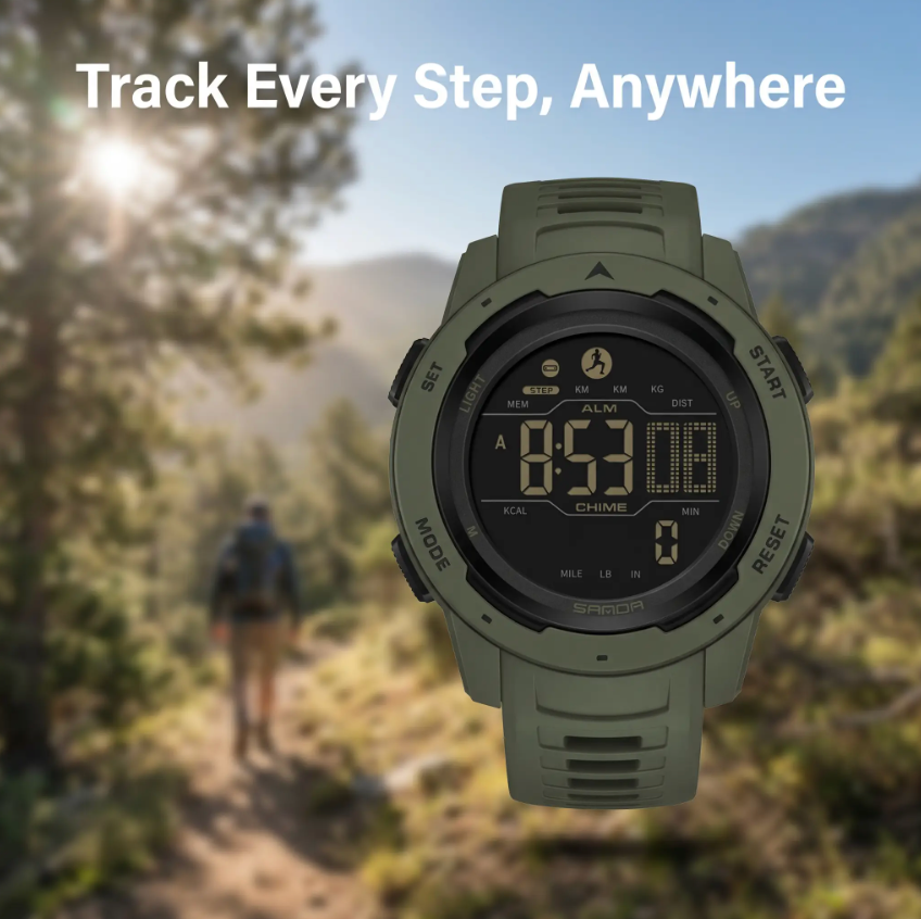 Step Tracking Sport Watch with Water Resistance for Running & Outdoor Activities | Thomler