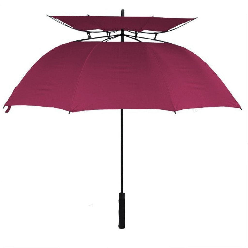 Oversized Automatic Umbrella Double Canopy Wind Resistant 2-3 Person Golf Rain Sun Protection Events Travel Outdoor Activities | Thomler
