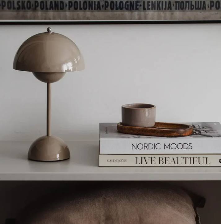 Table Lamp Metal Touch Control Three Level Dimming Blue Bedroom Desk Reading Light Scandinavian Style | Thomler