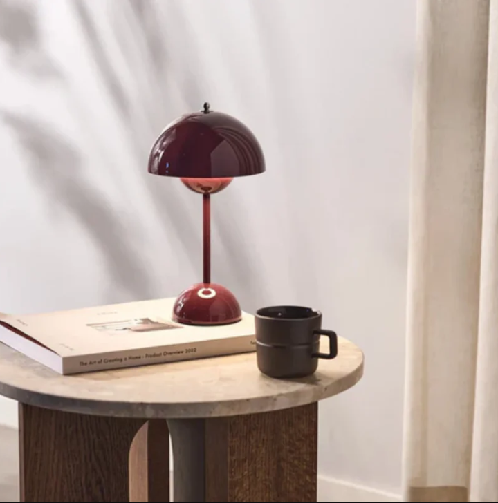 Table Lamp Metal Touch Control Three Level Dimming Blue Bedroom Desk Reading Light Scandinavian Style | Thomler