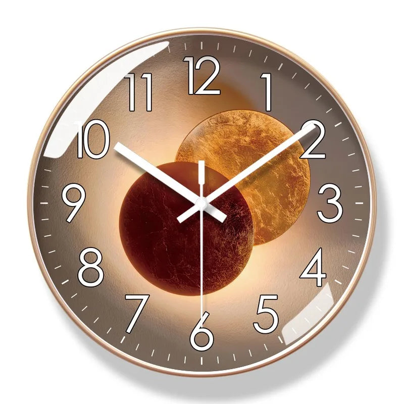 Modern Silent Wall Clock – Non-Ticking Quartz Movement – Sleek Minimalist Design for Living Room, Bedroom & Office Decor | Thomler