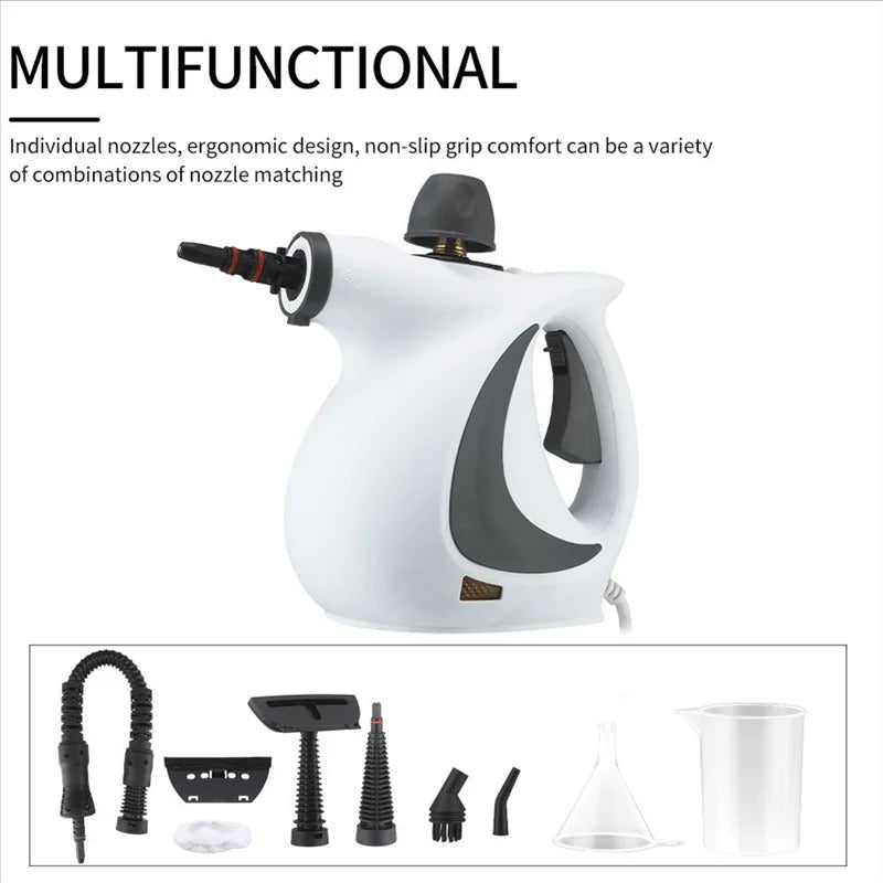 High-Pressure Handheld Steam Cleaner Kit for Home & Car – 900-1050W Multi-Surface Sanitizer with Accessories | Thomler