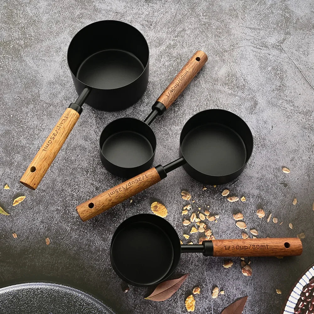 Measuring Spoon Set Stainless Steel 8-Piece Rustic Kitchen Baking Tools | Thomler