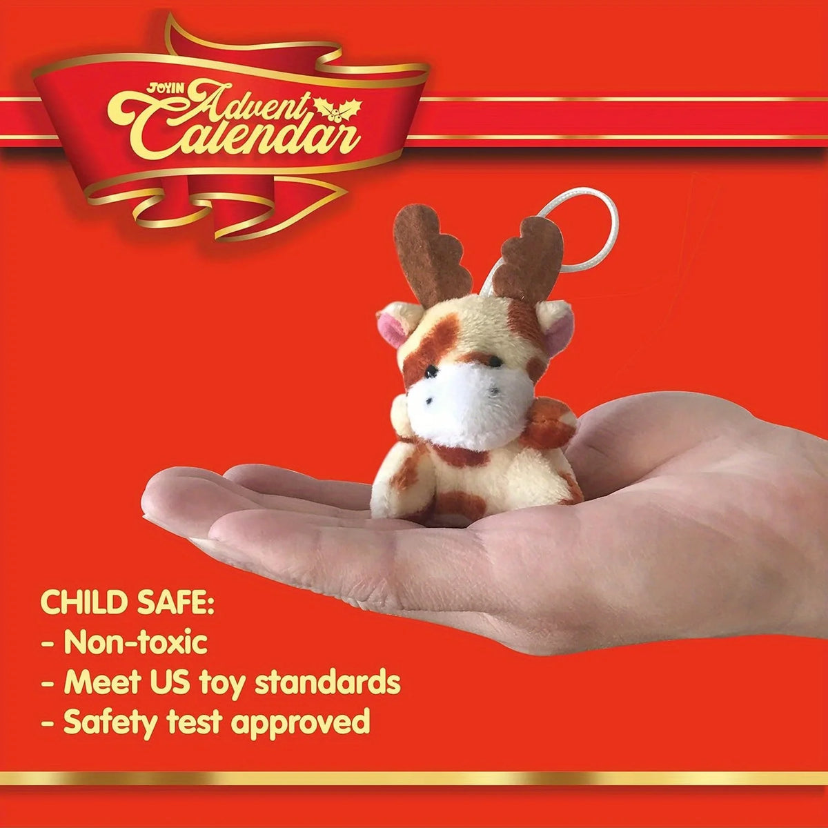24-Day Holiday Countdown Calendar with Stuffed Animal Surprises for Kids | Thomler
