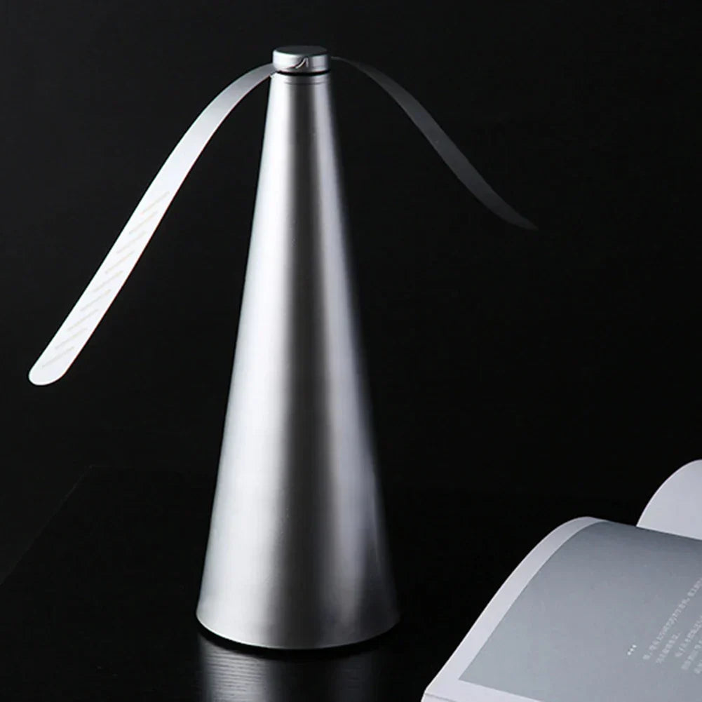 Tabletop Insect Deterrent Fan with Holographic Blades for Outdoor Dining & Picnics, Battery or USB Powered Fly Repeller for BBQ Parties | Thomler