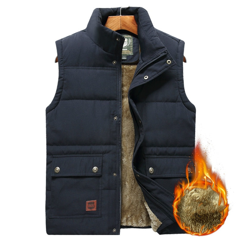Men's Quilted Puffer Vest – Insulated Sleeveless Jacket with Water-Resistant Shell for Cold Weather, Casual Wear & Outdoor Activities | Thomler