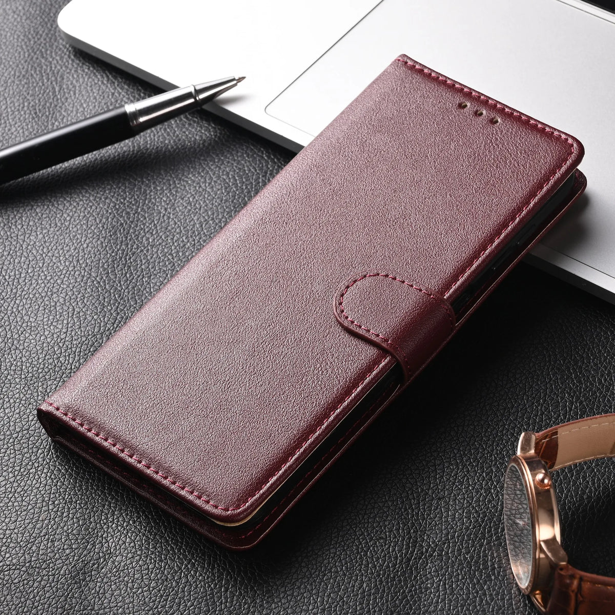 Folio Wallet Case with Card Holders and Kickstand for Android Phones – Multiple Models Compatible | Thomler