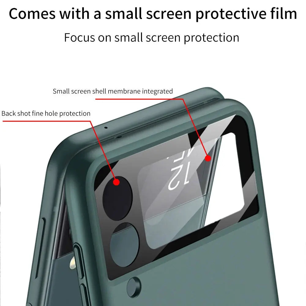Galaxy Z Flip 4 Heavy-Duty Protective Case – Full-Coverage Shell with Wireless Charging Support & Impact-Resistant Corners for Samsung | Thomler
