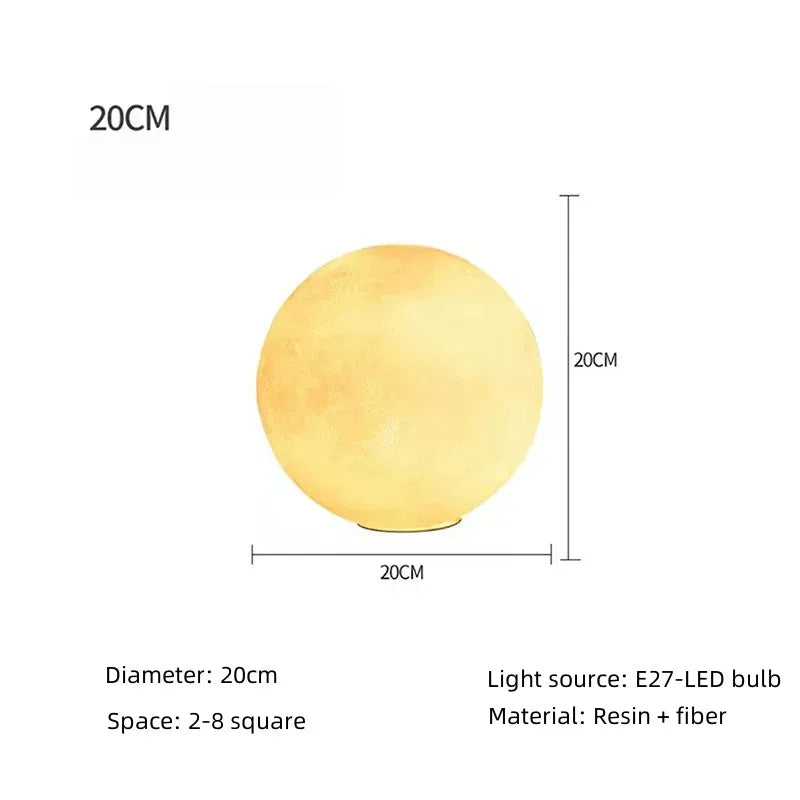 Floor Lamp Acrylic 16 in Adjustable Moonlight Living Room Bedroom Decorative LED Ambient Light | Thomler