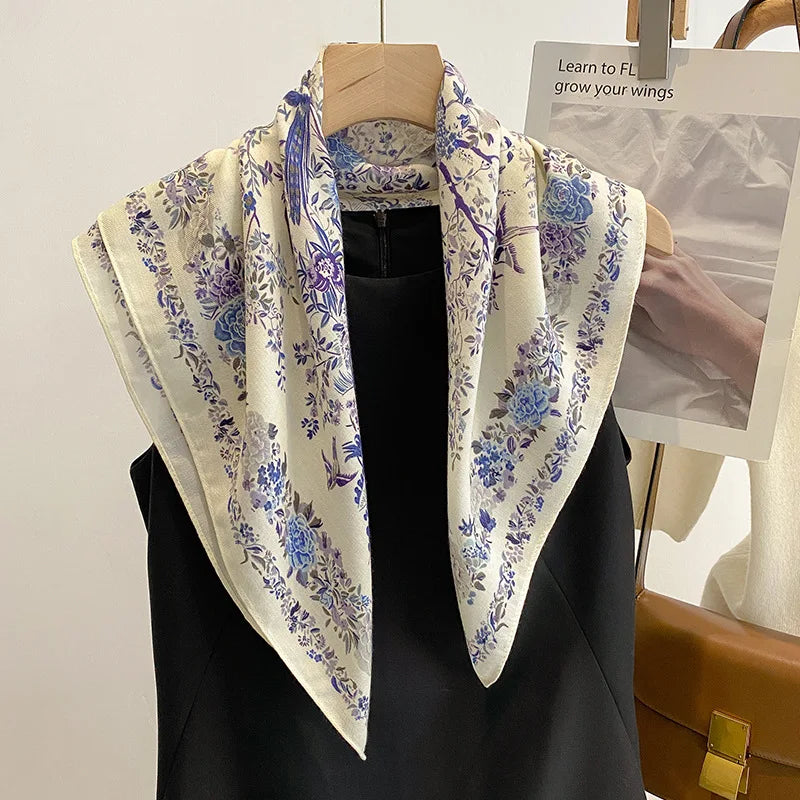 Lightweight Bandana Square Headscarf for Women – Versatile Neck & Hair Wrap in Printed Designs | Thomler