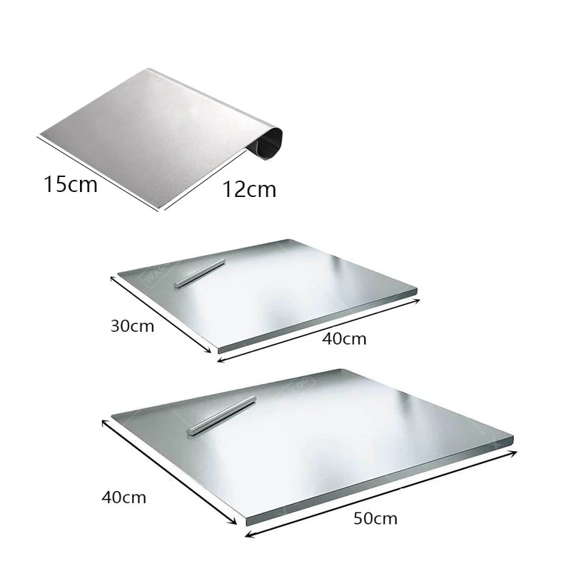 Professional Kitchen Prep Surface – Rustproof Metal Base with Etched Guidelines for Precise Portioning, Dishwasher Ready & Grip Footer for | Thomler