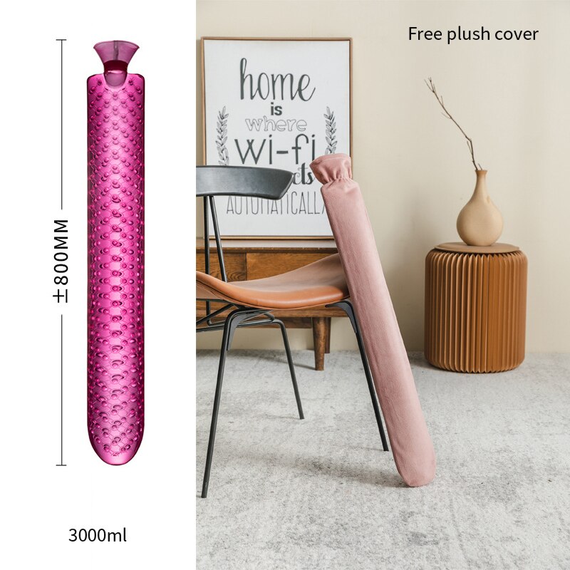 Extra-Long Body Hot Water Bottle with Thermal Cover for Full-Body Warmth & Pain Relief | Thomler