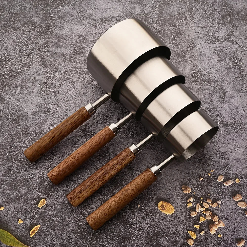 Measuring Spoon Set Stainless Steel 8-Piece Rustic Kitchen Baking Tools | Thomler