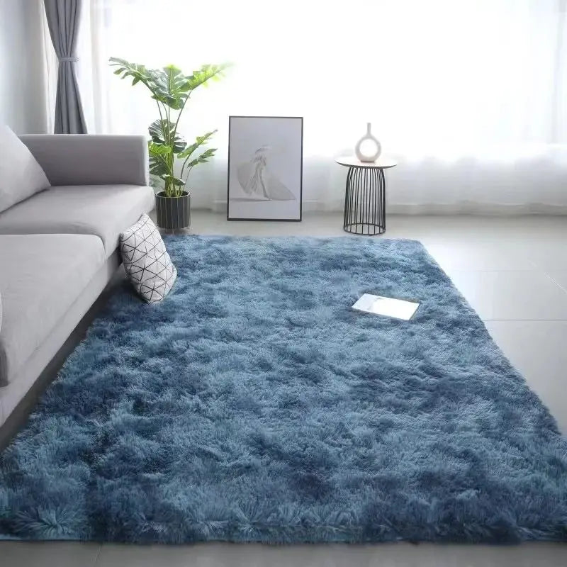 Tie-Dye Area Rug – Plush Non-Slip Machine Washable Floor Mat for Living Room, Bedroom & Playroom – Soft Polyester Carpet with PVC Backing | Thomler