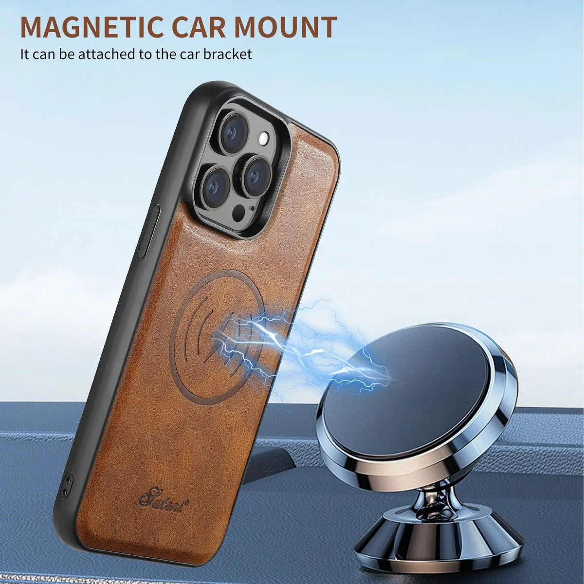 Folio Phone Case with Card Holder for iPhone 15, 15 Pro, 15 Plus, 15 Pro Max – Textured Finish with Raised Edge Protection | Thomler