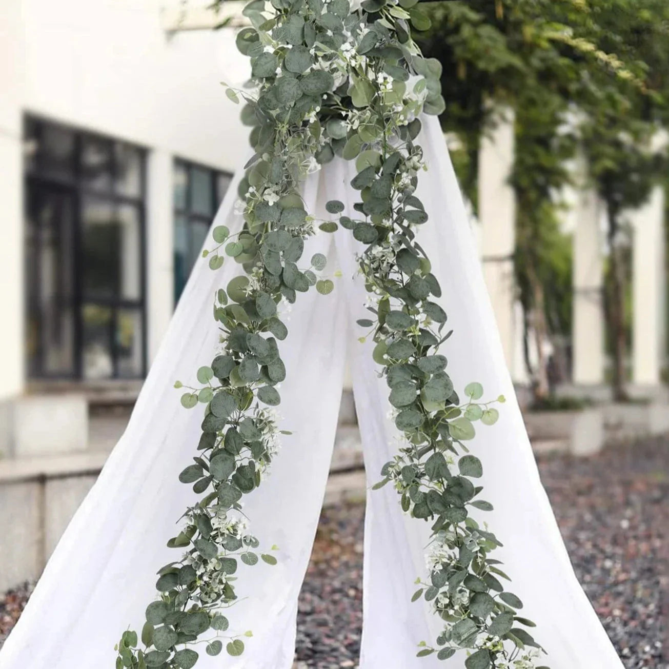 Faux Eucalyptus Garland 2-Piece Set